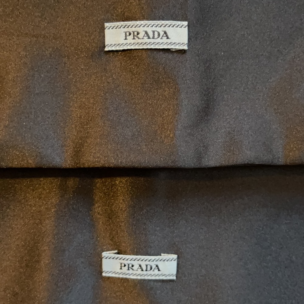 Prada Black Satin Boot Bags